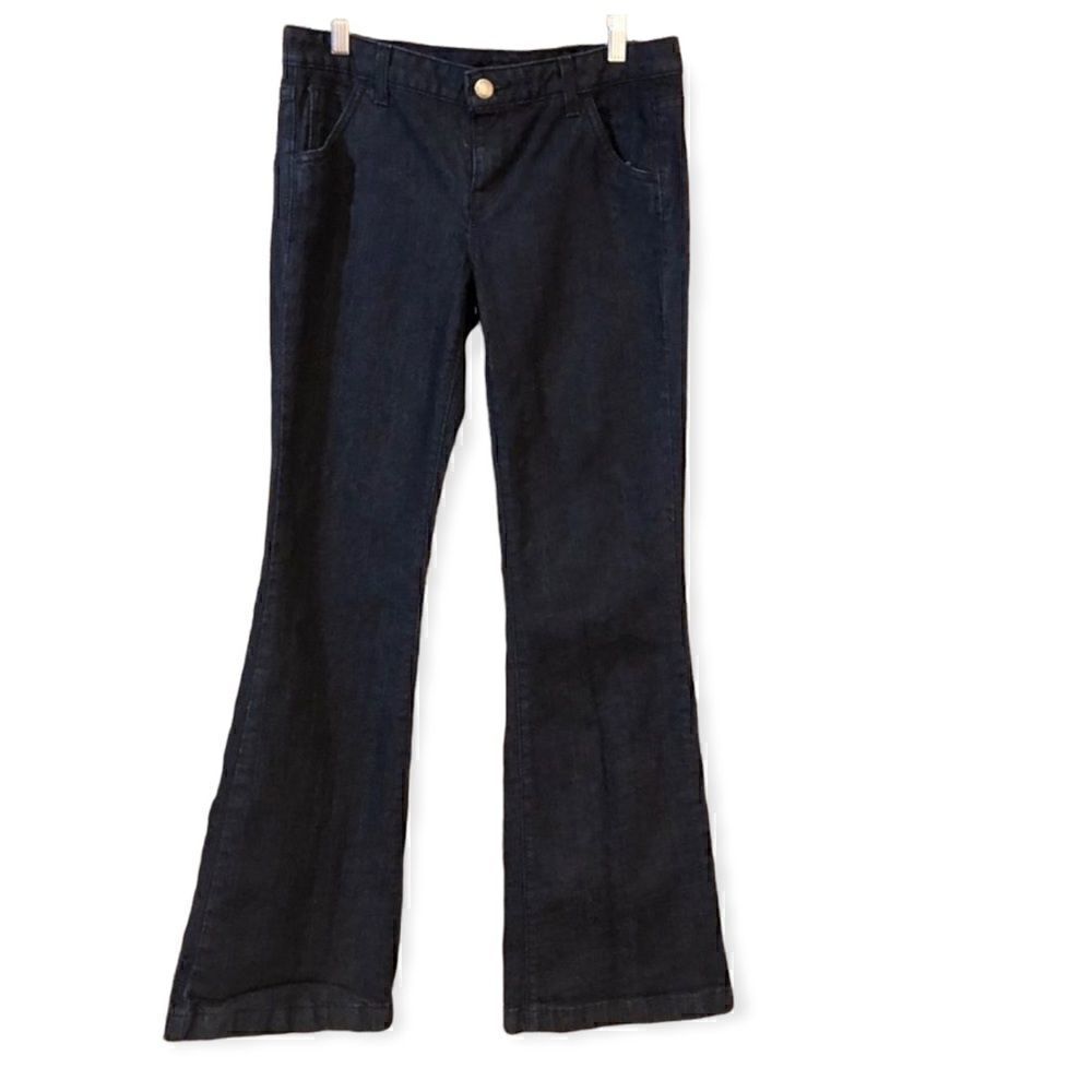 Calvin Klein Sz 29/8 Dark Blue Classic Darkwash Bootcut Cotton Stretch Jeans